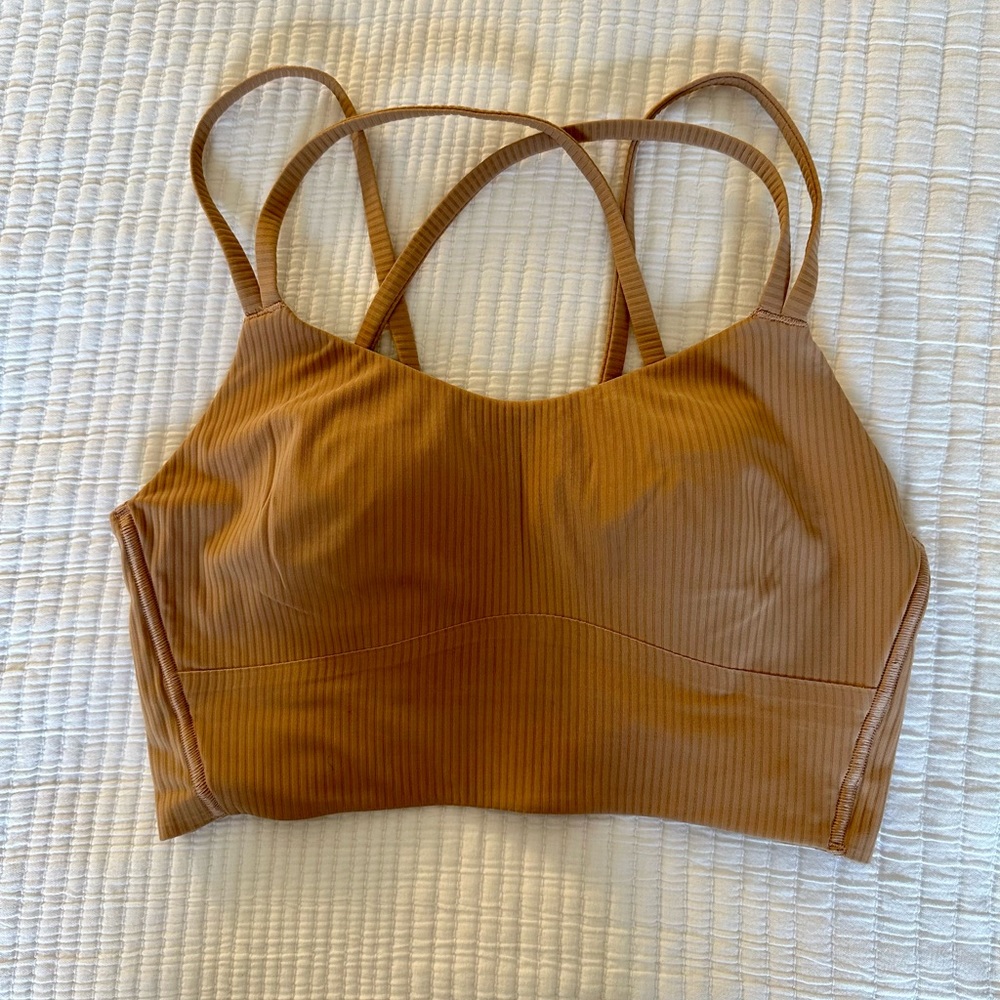 Lululemon, Like a Cloud Ribbed Longline Bra Light Support, B/C Cup